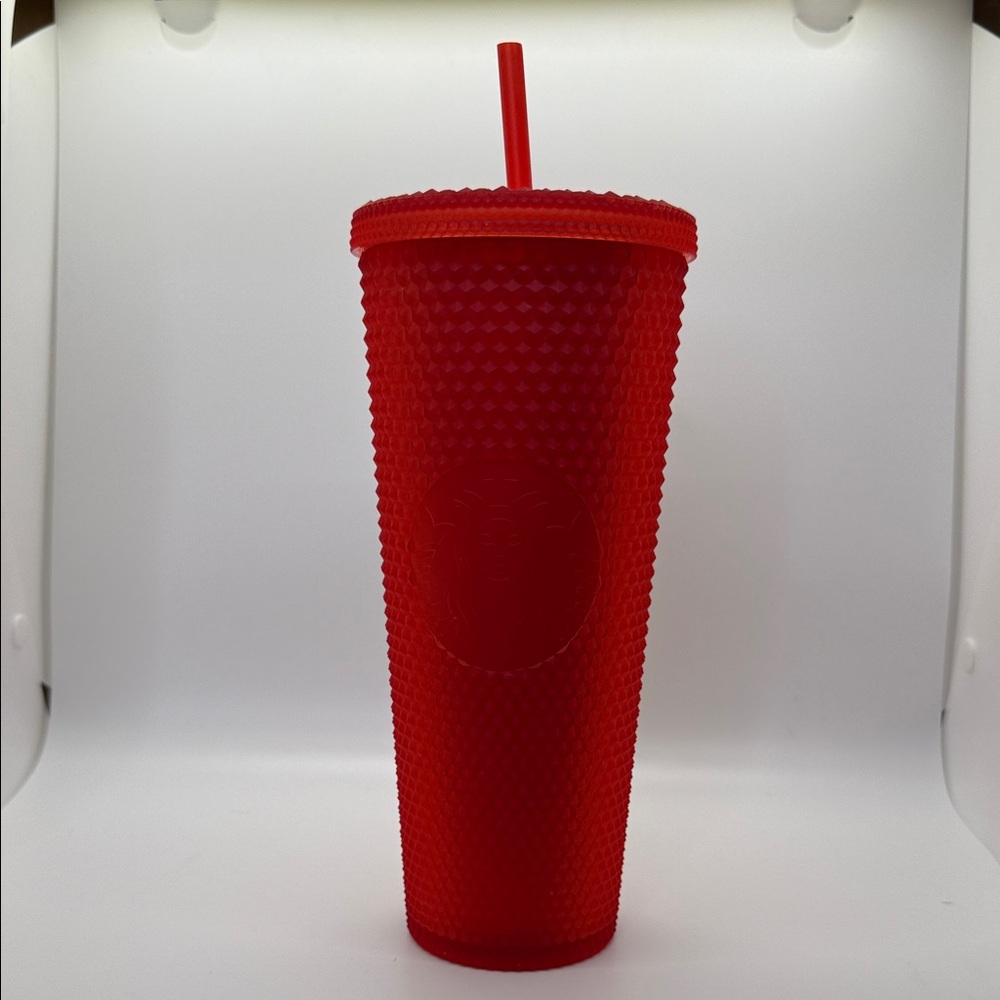 Matte Red Starbucks Studded Tumbler